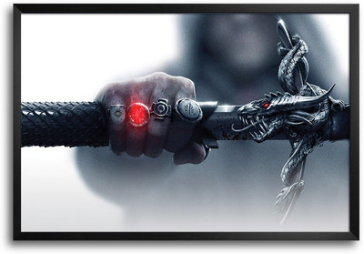 46% OFF on Fantasy Gaming World Sword Laminated Framed Paper Print