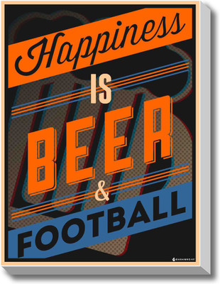 Happiness - Beer Canvas Art