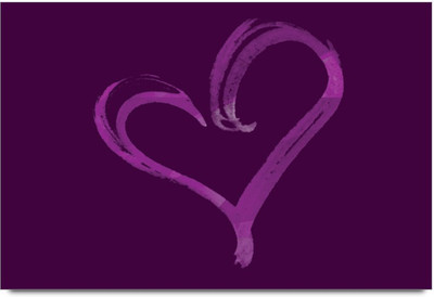 75% OFF on Amy Cute Simple Purple Heart 3D Poster 75% OFF on Amy Cute Simple Purple Heart 3D Poster