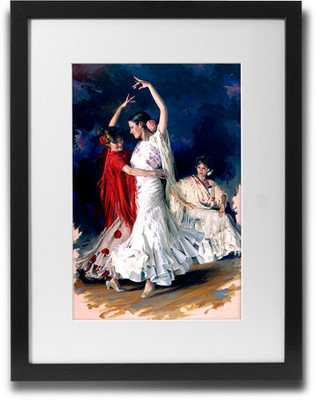 65% OFF on Shaildha's Water Colour Painting Print of Oriental Dancing Ladies Fine Art Print