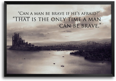 46% OFF on ShopMantra Game of Thrones Quote Laminated Frame Poster Paper Print