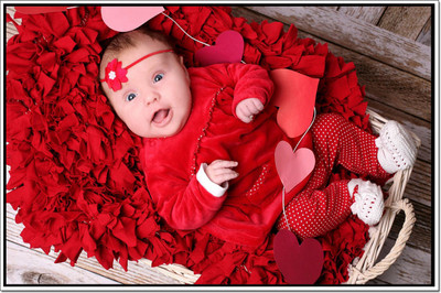 66% OFF on Red Colored Dress Baby Poster Paper Print
