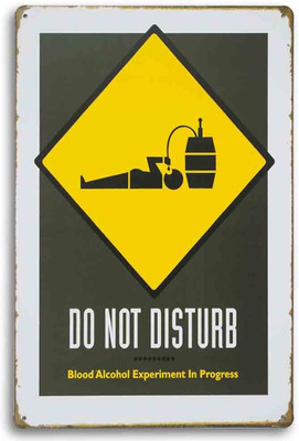 80% OFF on Quote Humour Metal Plate Fine Art Print