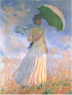 8% OFF on Woman with Parasol 2 Paper Print