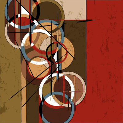 9% OFF on Wonder Images Abstract Modern Geometric Art Canvas Art