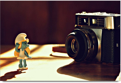 34% OFF on Amy Cute Smurfette Girl with Camera Paper Print 34% OFF on Amy Cute Smurfette Girl with Camera Paper Print