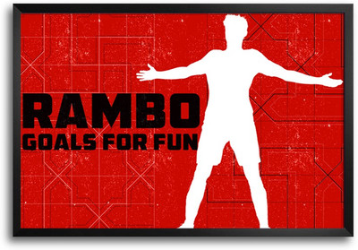 46% OFF on ShopMantra Ramsey Footballer Laminated Frame Poster Paper Print