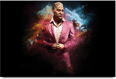 53% OFF on Gaming Brush Splatter Graphic Artwork Laminated Poster Paper Print