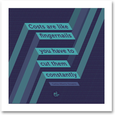 25% OFF on Costs are like finger nails - Carlos Alberto Sicupira White Square Frame Photographic Paper