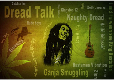 37% OFF on Dread Talk Bob Marley Poster (18 x 12 Inches) by Shopkeeda Paper Print