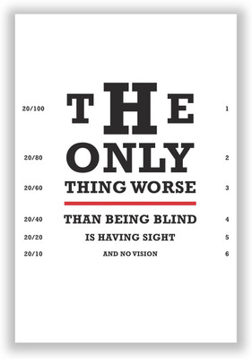 37% OFF on The Only Thing worse than Being Blind Quote Motivational Illustration Typography Infographic Paper Print 37% OFF on The Only Thing worse than Being Blind Quote Motivational Illustration Typography Infographic Paper Print