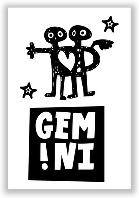 50% OFF on Gemini | Zodiac Sign Gifts For Friends & Family Paper Print