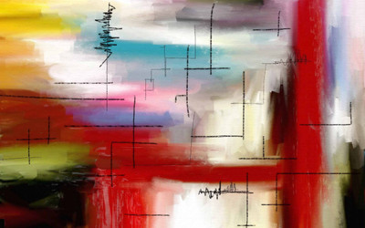 33% OFF on Painting without Frame Art Abstract-9 (34X22) Canvas Art
