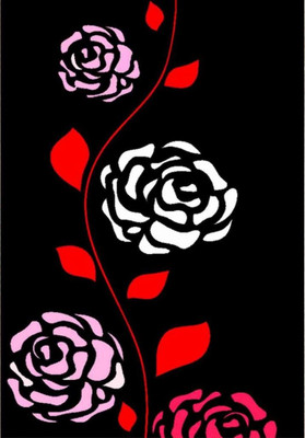 77% OFF on Mesleep Rose Painting Without Frame Canvas Art