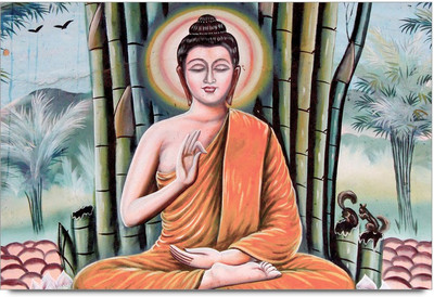 75% OFF on Amy Buddhist Monk Meditation Techniques Providing Great Ambience 3D Poster