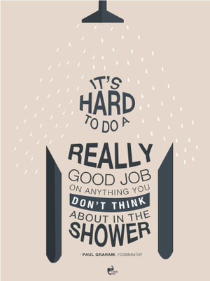 50% OFF on Thinkpot Hard to Do A Really Good Job - Paul Graham , Ycombinator Poster Paper Print