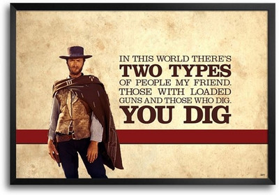 74% OFF on Clint Eastwood Fp00004279 Framed Photographic Paper