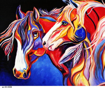 70% OFF on Without Frame - Horse Love 60-1 Canvas Art