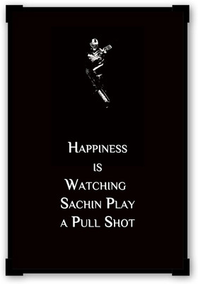 30% OFF on PosterGuy Happiness is Watching Sachin Play Sports Framed Poster Paper Print