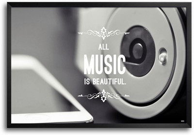 53% OFF on Music Is Beautiful Fp00004609 Framed Photographic Paper