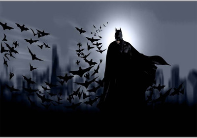 37% OFF on Batman With Bats Poster (18 x 12 Inches) by Shopkeeda Paper Print