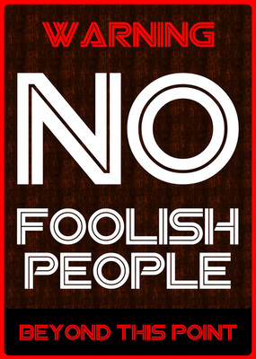 6% OFF on No Foolish People Paper Print 6% OFF on No Foolish People Paper Print