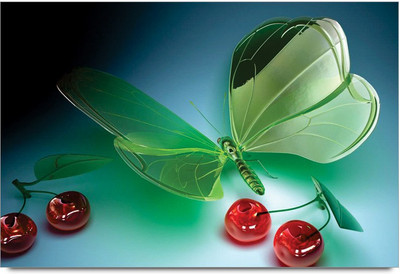34% OFF on Amy Butterfly Cherry 3D Poster
