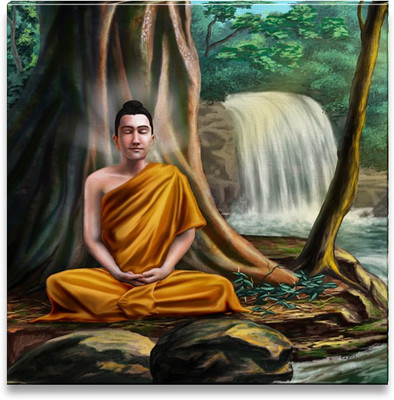 38% OFF on Buddha Meditation Canvas Art