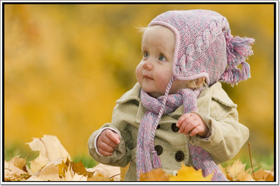 66% OFF on Innocent Looking Baby Poster Paper Print