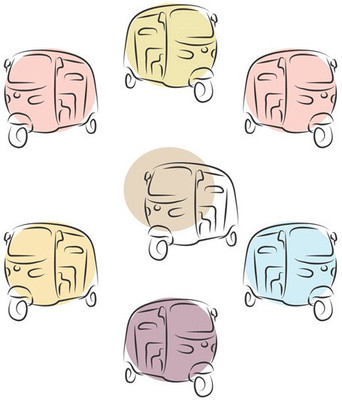 6% OFF on Rickshaw all the way Paper Print