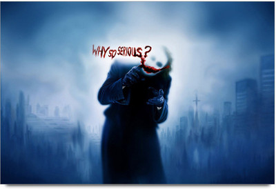 64% OFF on Joker why so Serious Artist Poster Paper Print