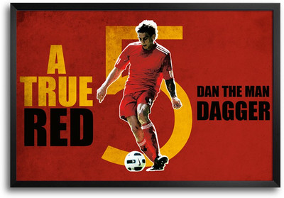 46% OFF on ShopMantra Dan Agger Footballer Laminated Frame Poster Paper Print