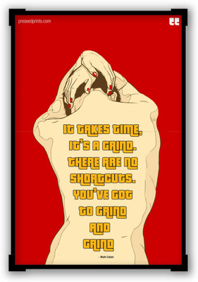 30% OFF on Preseed Prints It Takes Time by Mark Cuban Motivational Quote Startup Matte Laminated Framed Poster Paper Print