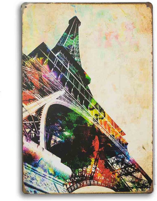 80% OFF on Effiel Tower World city Travel Metal Plate Fine Art Print