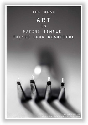 42% OFF on Fork You Photography Poster Paper Print