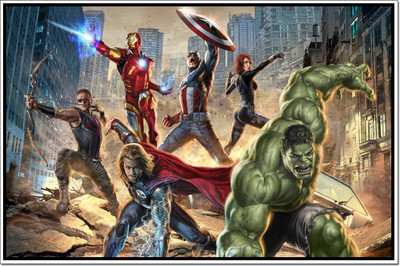 66% OFF on The Avengers Poster Paper Print