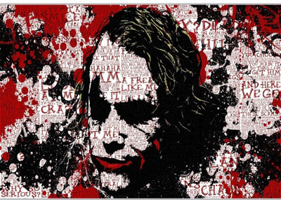 75% OFF on Crazy Batman Joker Laptop Skin by ShopkeedaPoster (18 x 12 Inches) by Shopkeeda Paper Print