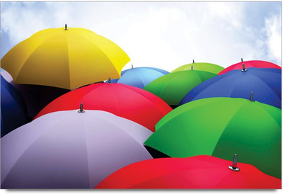 75% OFF on Amy Multi Color Umbrella 3D Poster