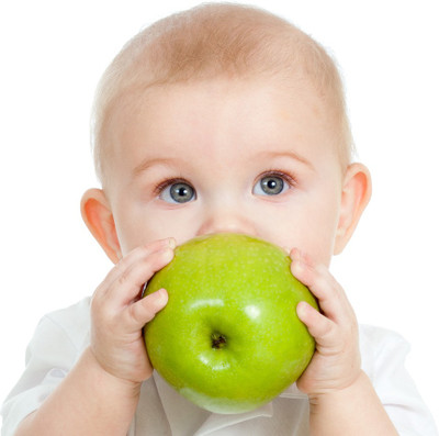 53% OFF on Baby With Apple Poster Paper Print