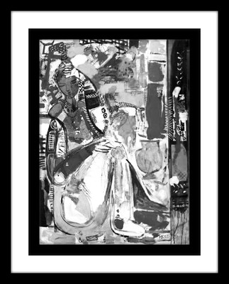 33% OFF on Lady Relaxing Fine Art Print