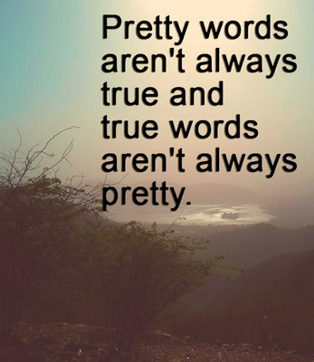 70% OFF on Truth and Words Quote Paper Print
