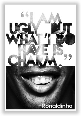 50% OFF on Posterguy Ronaldinho Football Legend Motivational Quote Football And Sports Legends Poster Paper Print