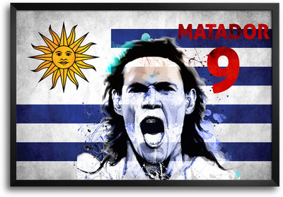 46% OFF on Shopmantra Matador Uruguay Football Laminated Frame Poster Paper Print
