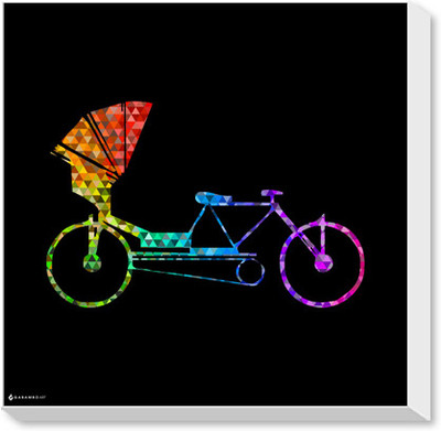 Indian Rickshaw Canvas Art