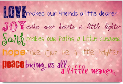 50% OFF on Love Peace Quote Paper Print