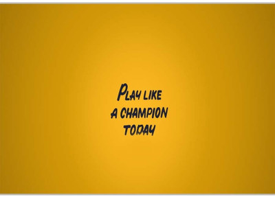 37% OFF on Play Like A Champion Today Poster (18 x 12 Inches) by Shopkeeda Paper Print 37% OFF on Play Like A Champion Today Poster (18 x 12 Inches) by Shopkeeda Paper Print