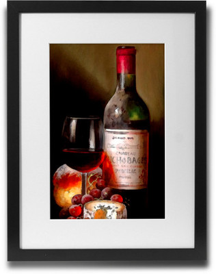 65% OFF on Shaildha's Water Colour Painting Print of Red Wine With Black Current Fine Art Print