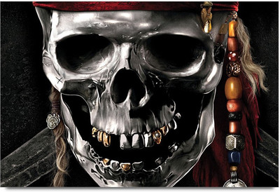 75% OFF on Pirates Of The Caribbean Skull Paper Print 75% OFF on Pirates Of The Caribbean Skull Paper Print