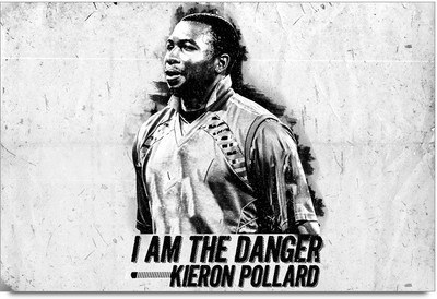 53% OFF on Kieron Pollard The Danger Laminated Poster Paper Print