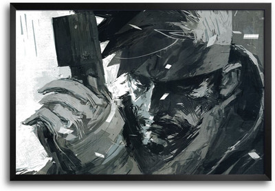 46% OFF on Metal Age Gamer Brush Stroke Artwork Laminated Framed Paper Print